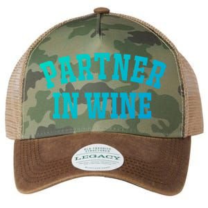 Partner In Wine Funny Wine Lover Gift Wine Night Great Gift Legacy Tie Dye Trucker Hat