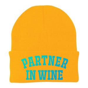 Partner In Wine Funny Wine Lover Gift Wine Night Great Gift Knit Cap Winter Beanie