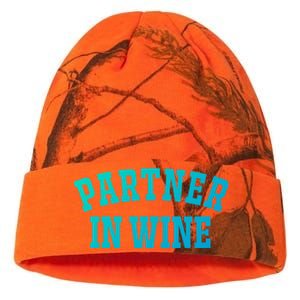 Partner In Wine Funny Wine Lover Gift Wine Night Great Gift Kati Licensed 12" Camo Beanie