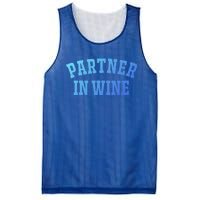 Partner In Wine Funny Wine Lover Gift Wine Night Great Gift Mesh Reversible Basketball Jersey Tank