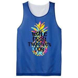 Pineapple Infertility Wake Pray Transfer Day Ivf Shots Gift Meaningful Gift Mesh Reversible Basketball Jersey Tank