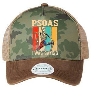 Psoas I Was Saying Massage Therapist Therapy Lmt Masseuse Legacy Tie Dye Trucker Hat