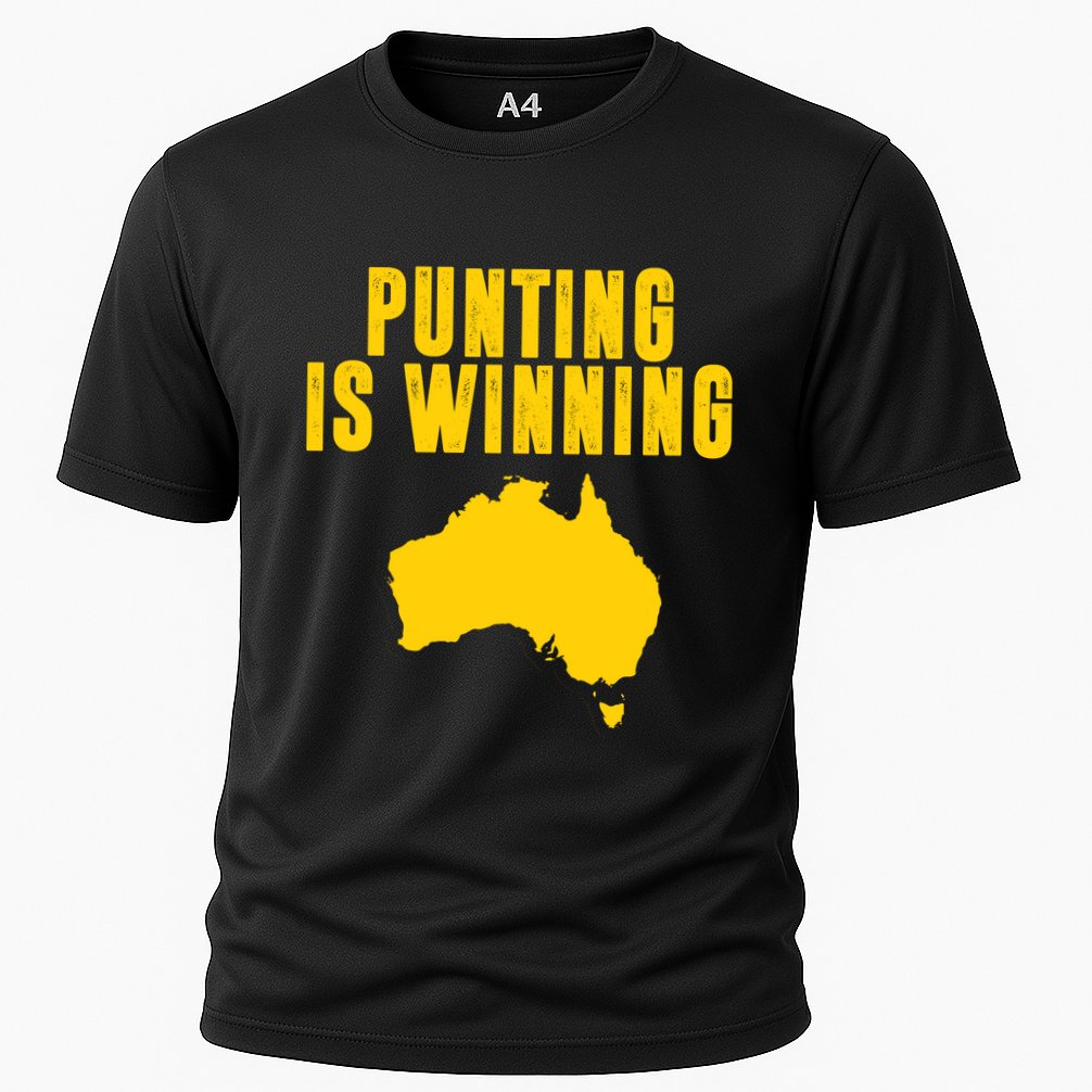 Punting Is Winning Football Fan Cooling Performance Crew T-Shirt