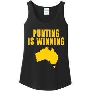 Punting Is Winning Football Fan Ladies Essential Tank