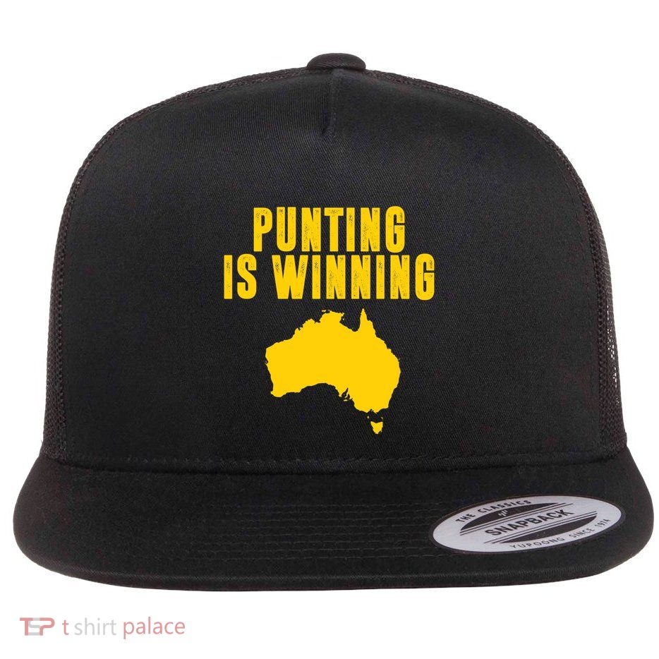 Punting Is Winning Football Fan Flat Bill Trucker Hat