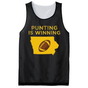 Punting Is Winning Iowa I Cheer For The Punter Mesh Reversible Basketball Jersey Tank