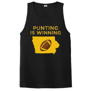 Punting Is Winning Iowa I Cheer For The Punter PosiCharge Competitor Tank