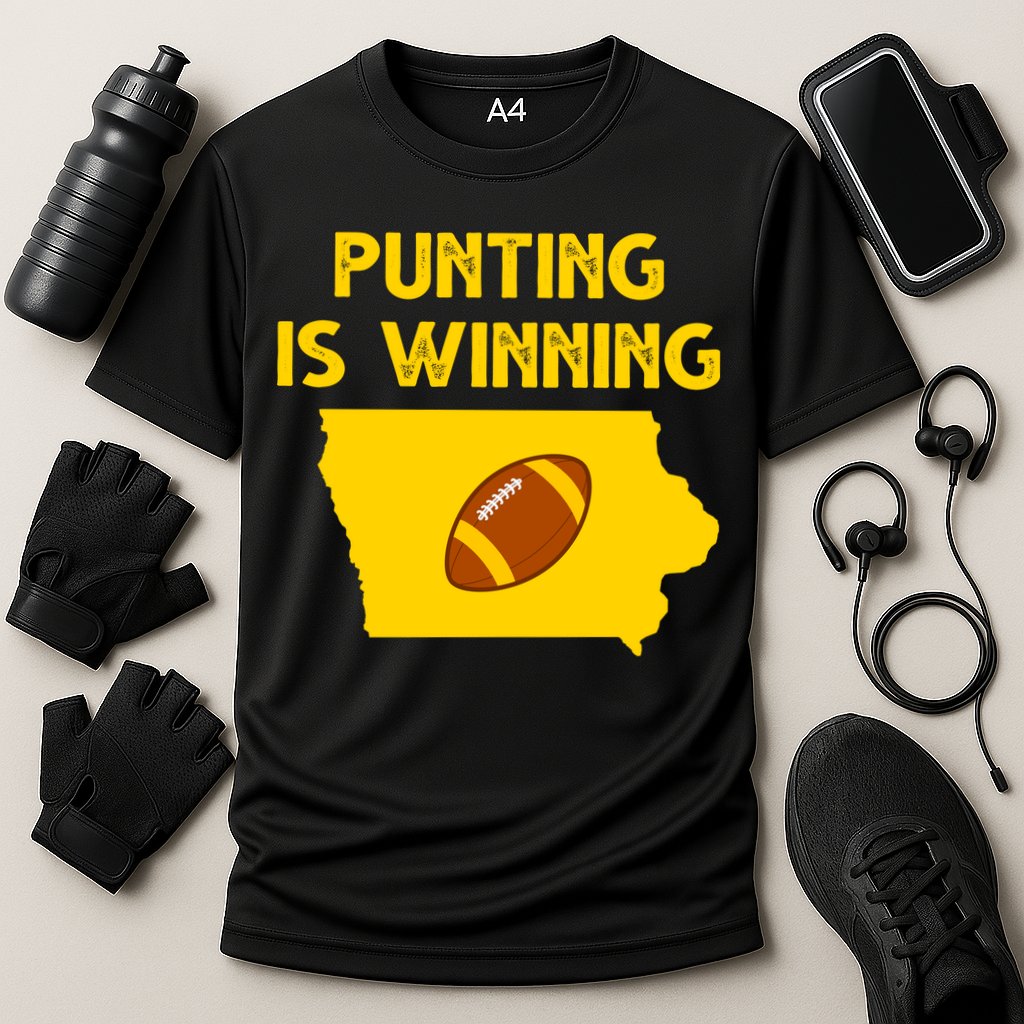 Punting Is Winning Iowa Football Cooling Performance Crew T-Shirt