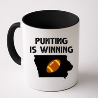 Punting Is Winning Iowa Football Mug
