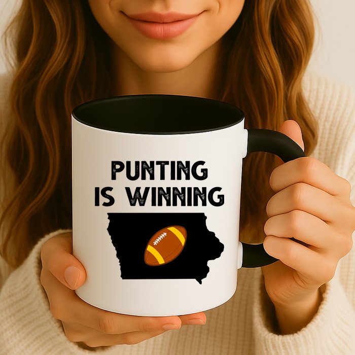 Punting Is Winning Iowa Football Mug