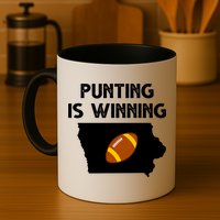 Punting Is Winning Iowa Football Mug