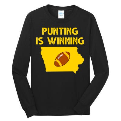 Punting Is Winning Iowa Football Tall Long Sleeve T-Shirt