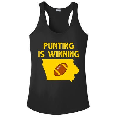 Punting Is Winning Iowa Football Ladies PosiCharge Competitor Racerback Tank
