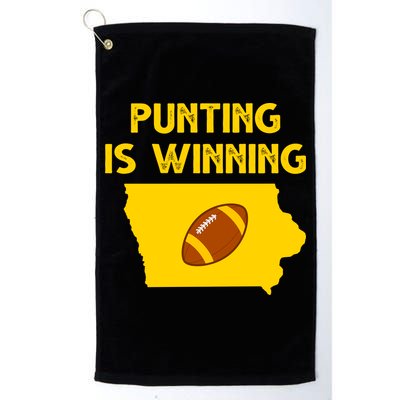 Punting Is Winning Iowa Football Golf Towel