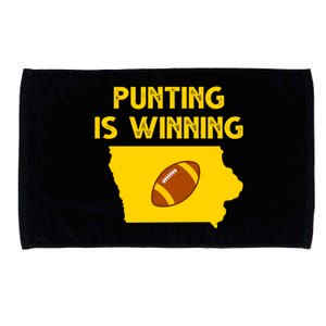 Punting Is Winning Iowa Football Microfiber Hand Towel