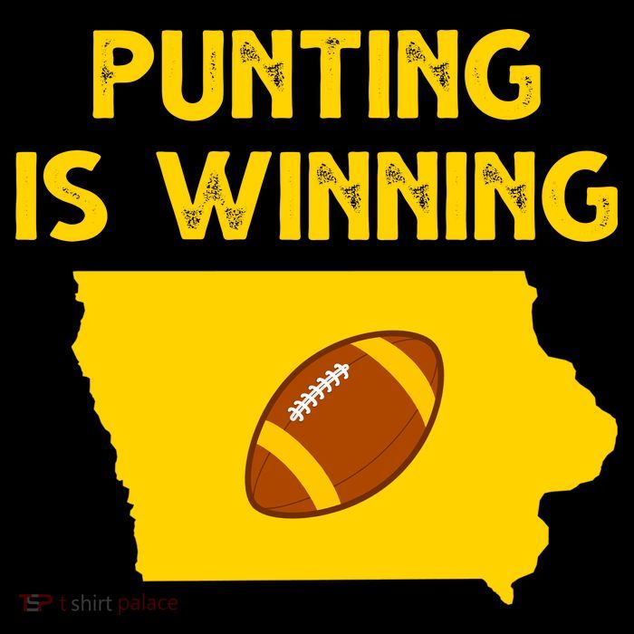 Punting Is Winning Iowa Football Women's V-Neck T-Shirt