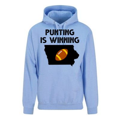 Punting Is Winning Iowa Football Unisex Surf Hoodie