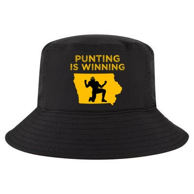 Punting Is Winning Iowa I Cheer For The Punter Cool Comfort Performance Bucket Hat