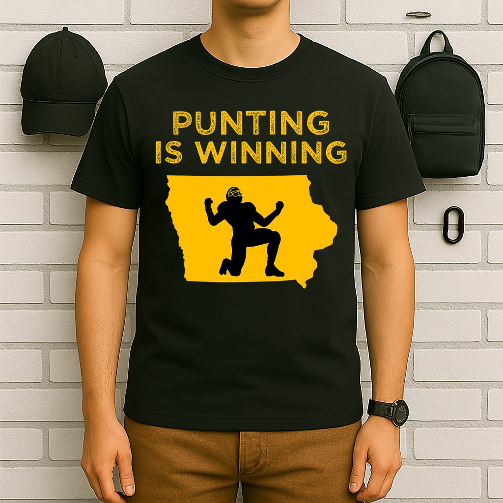 Punting Is Winning Iowa I Cheer For The Punter T-Shirt