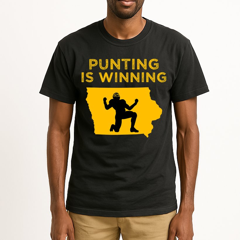 Punting Is Winning Iowa I Cheer For The Punter Tall T-Shirt