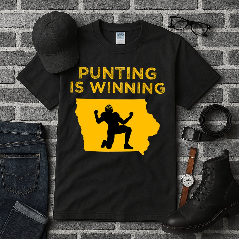 Punting Is Winning Iowa I Cheer For The Punter Tall T-Shirt