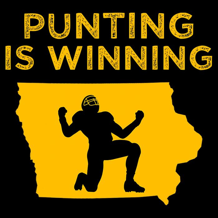 Punting Is Winning Iowa I Cheer For The Punter Impact Tech Backpack
