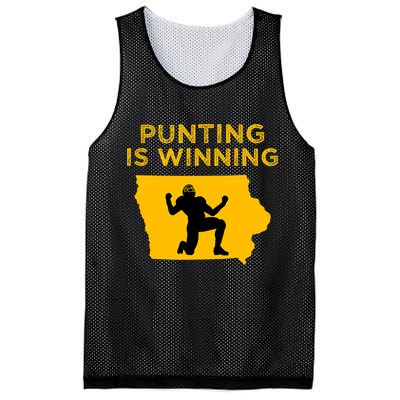 Punting Is Winning Iowa I Cheer For The Punter Mesh Reversible Basketball Jersey Tank