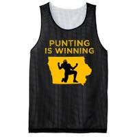 Punting Is Winning Iowa I Cheer For The Punter Mesh Reversible Basketball Jersey Tank