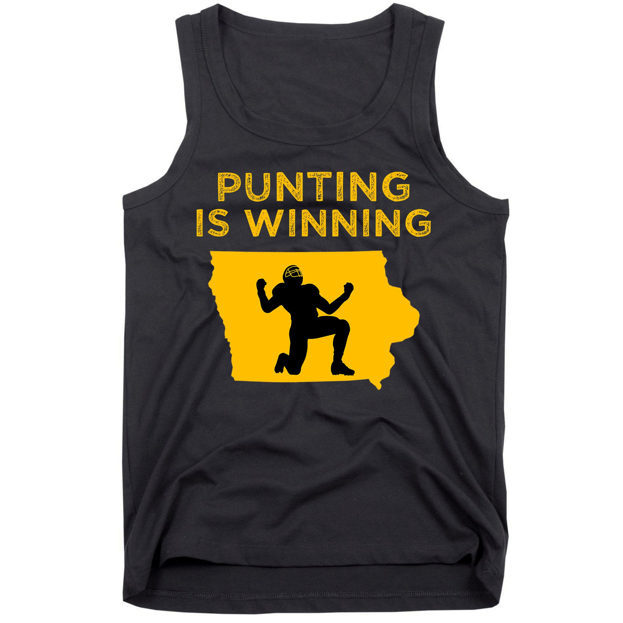 Punting Is Winning Iowa I Cheer For The Punter Tank Top