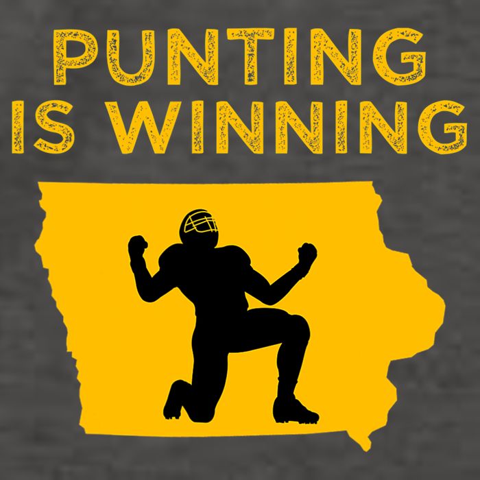 Punting Is Winning Iowa I Cheer For The Punter Vector Backpack