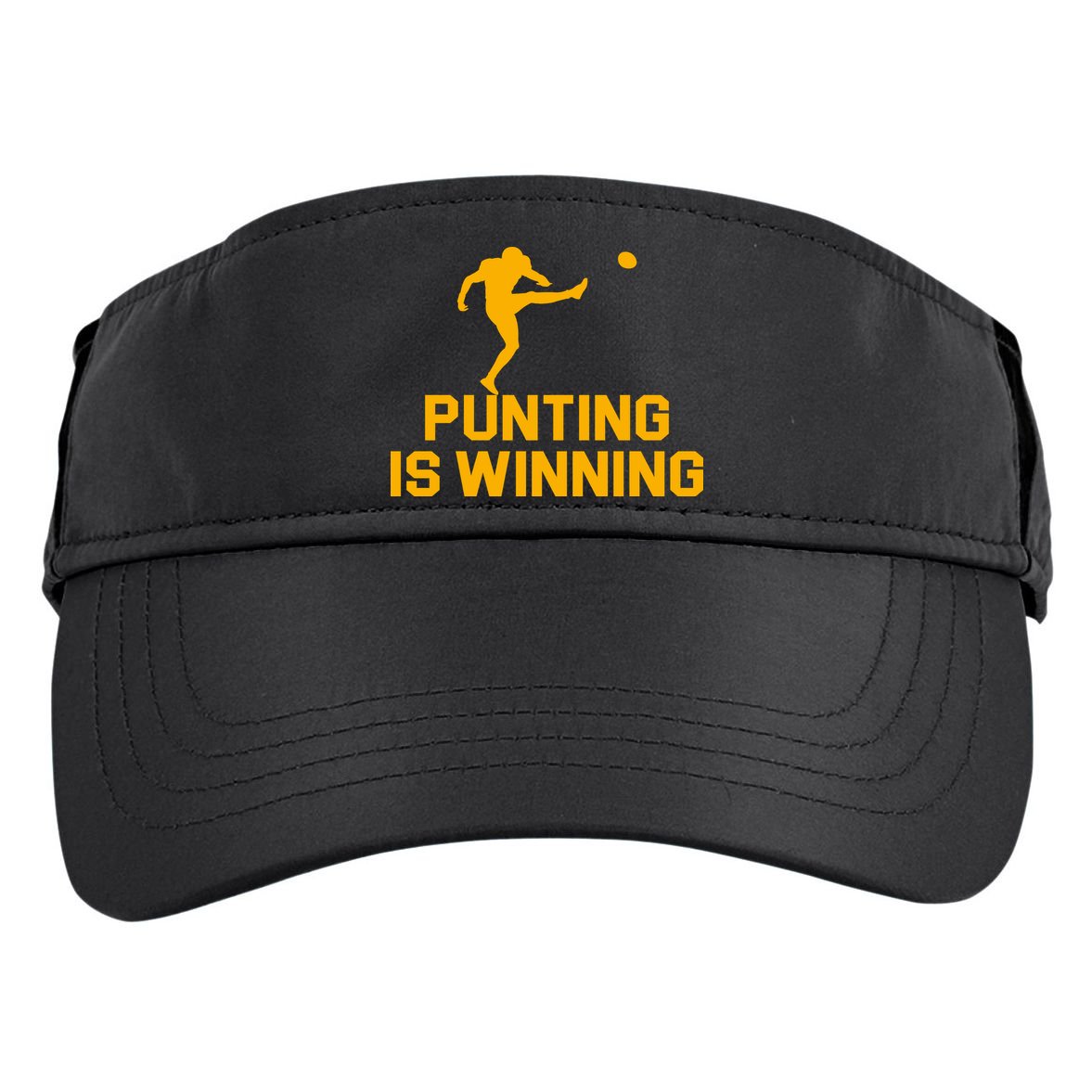 Punting Is Winning Football Lover Adult Drive Performance Visor