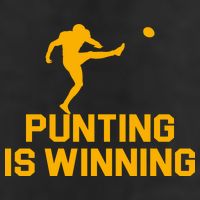 Punting Is Winning Football Lover Adult Drive Performance Visor