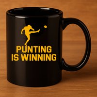Punting Is Winning Football Lover 11oz C Handle Ceramic Mug