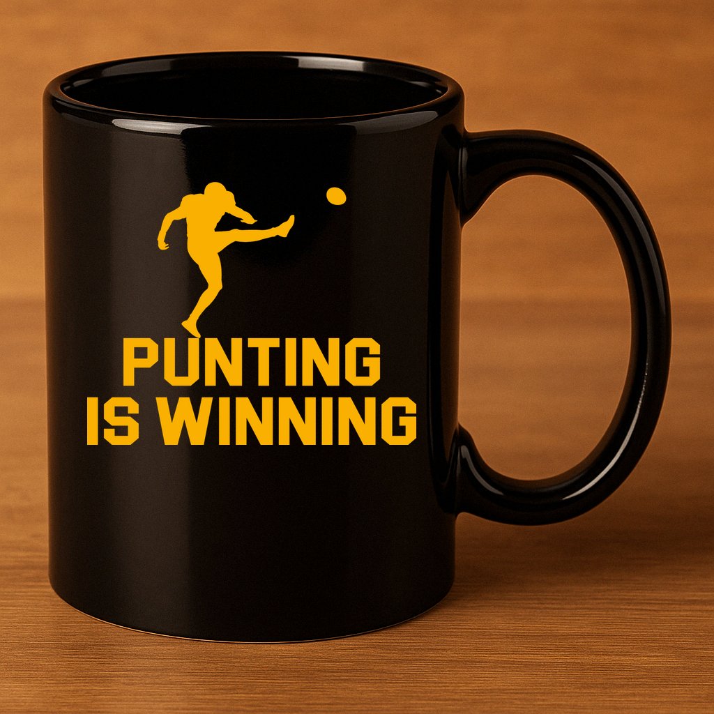Punting Is Winning Football Lover 11oz C Handle Ceramic Mug