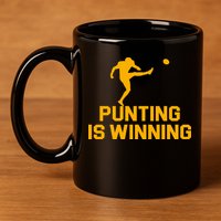 Punting Is Winning Football Lover 11oz C Handle Ceramic Mug