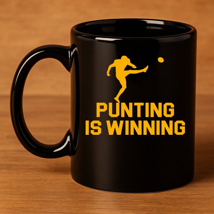 Punting Is Winning Football Lover 11oz C Handle Ceramic Mug