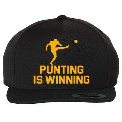 Punting Is Winning Football Lover Wool Snapback Cap