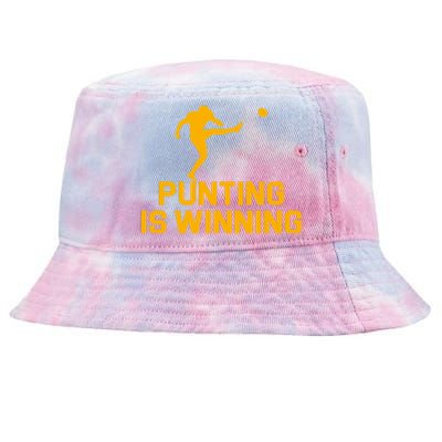 Punting Is Winning Football Lover Tie-Dyed Bucket Hat