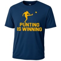 Punting Is Winning Football Lover Cooling Performance Crew T-Shirt