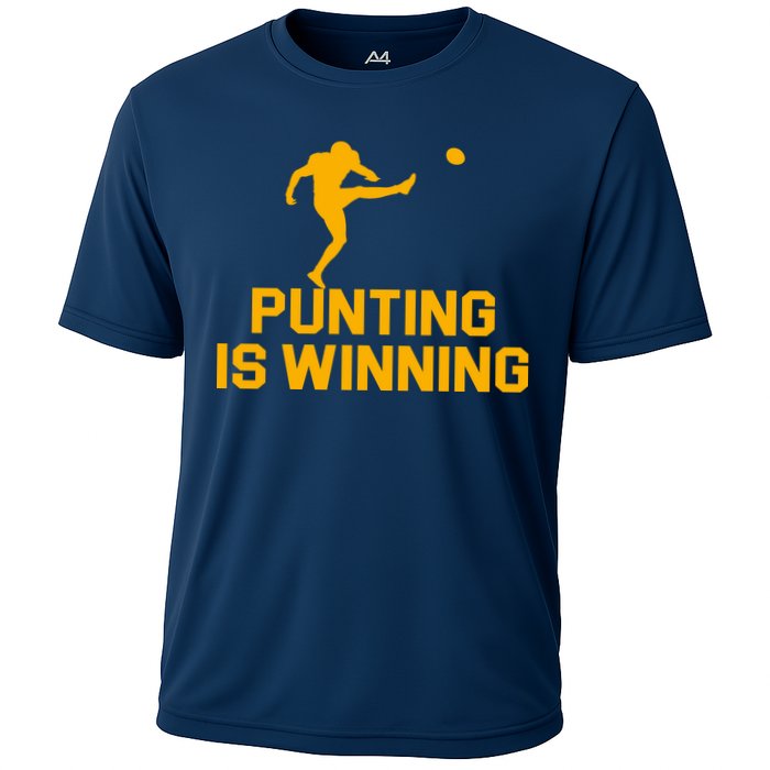 Punting Is Winning Football Lover Cooling Performance Crew T-Shirt