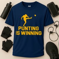 Punting Is Winning Football Lover Cooling Performance Crew T-Shirt