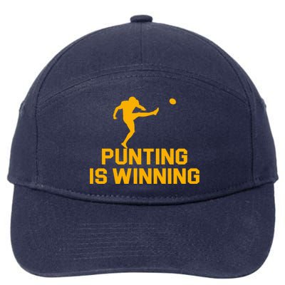 Punting Is Winning Football Lover 7-Panel Snapback Hat