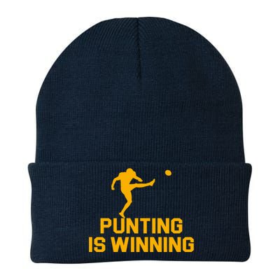 Punting Is Winning Football Lover Knit Cap Winter Beanie