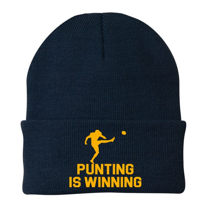 Punting Is Winning Football Lover Knit Cap Winter Beanie