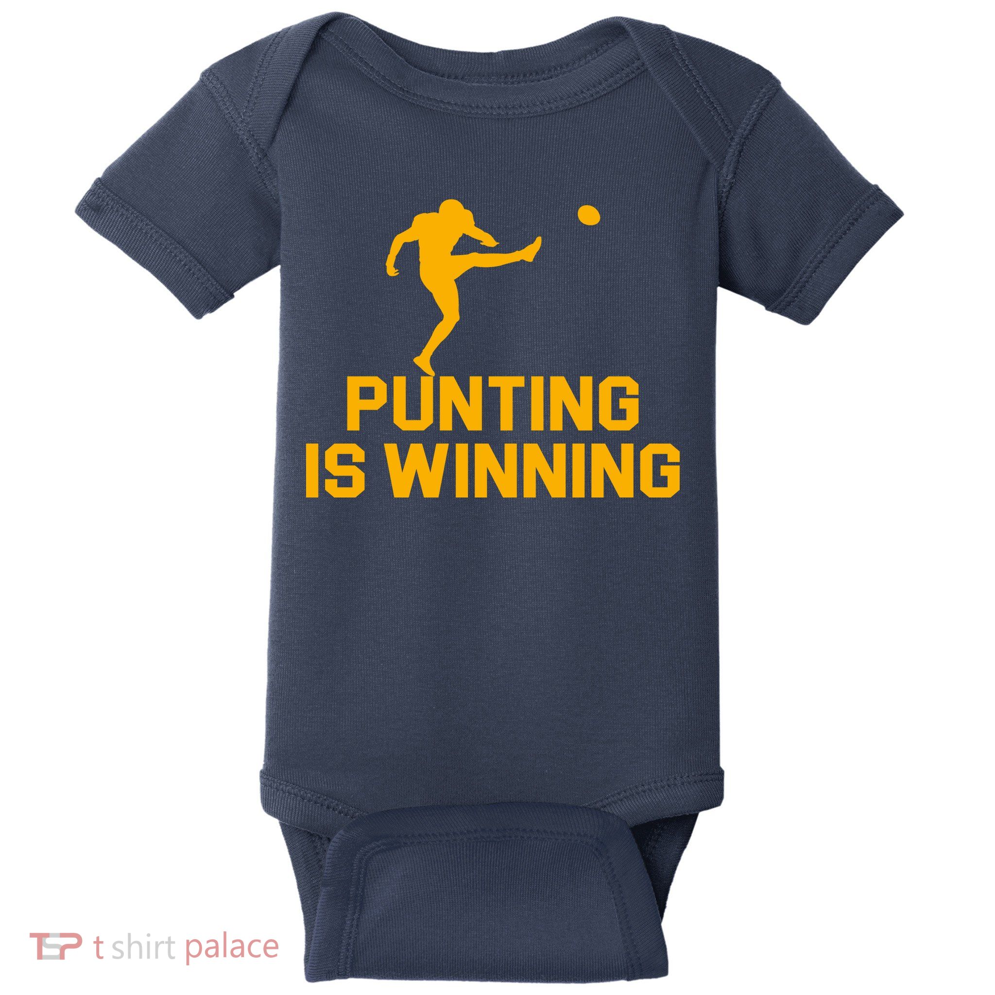 Punting Is Winning Football Lover Baby Bodysuit