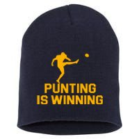 Punting Is Winning Football Lover Short Acrylic Beanie