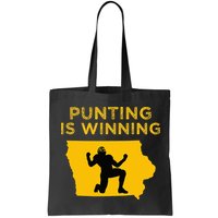 Punting Is Winning Iowa I Cheer For The Punter Bag