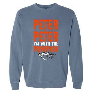 Peter IM With The Pumpkin Halloween Garment-Dyed Sweatshirt