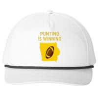 punting is winning iowa I cheer For The Punter Snapback Five-Panel Rope Hat