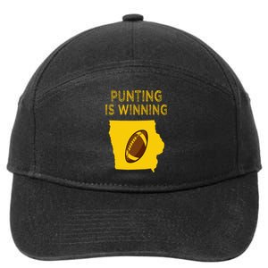 punting is winning iowa I cheer For The Punter 7-Panel Snapback Hat